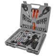 thumbnail image 1 of Performance Tool W1193 SAE/Metric Multi-Use Tool Set, General Household Hand Tools, Auto Repair Tool Set, with Plastic Toolbox Storage Case, Gray, 119-Pieces, 1 of 4