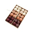 thumbnail image 3 of 24 Pieces Wool Beads Handmade pompoms Party Decor DIY Ball Wool Pompoms for A, 3 of 9