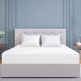 thumbnail image 1 of PiccoCasa Soft 190GSM Twin Fitted Sheets 16 Inch Deep Pocket White, 1 of 7