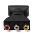 thumbnail image 2 of HEVIRGO RCA Adapter Male to 3 RCA Female Composite AV Audio Video Adapter Converter Compatible with High Definition Multimedia Interface Support 720P and 1080P Digital Signal, 2 of 6