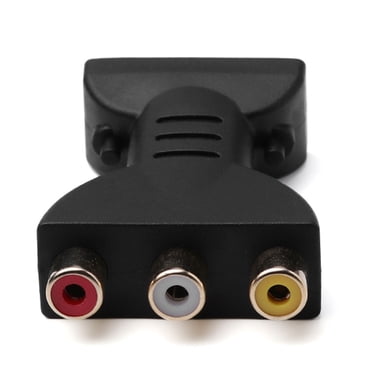 HEVIRGO RCA Adapter Compatible with High Definition Multimedia Interface Plug and Play Male to 3 RCA Female Composite AV Audio Video Adapter Converter for TV Support 720P and 1080P Digital Signal