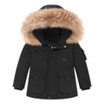 thumbnail image 4 of LSLJS Boys Girls Fashion Solid Color Down Jackets Keep Thickening Warm Outdoor Coat Jumpsuit Set, 4 of 9
