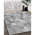 thumbnail image 3 of Ahgly Company Tapis Rectangulaire d'Intérieur Lavable en Machine Gris Transitionnel, 8 Pieds x 12 Pieds, 3 of 7