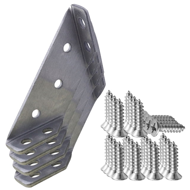 Stainless Steel Multifunctional Corner Three Sided Fixed Corner Brace Cabinet Trapezoidal Hanging Angle Hanging Layer Board Support Furniture Connecto