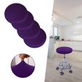 thumbnail image 4 of serony Coussin de Tabouret de Bar Rond Durable Carré Extensible Doux Lavable pour Housse de Chaise Roulante 12-18 Pouces Violet, 4 of 9
