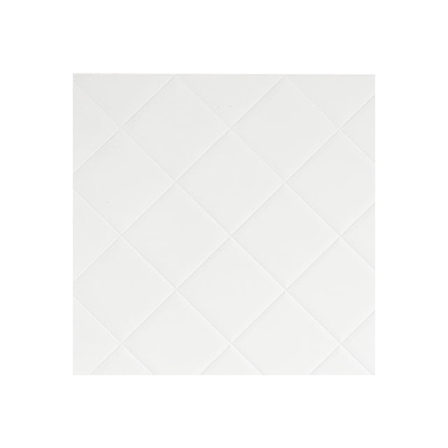 Fasade 12" x 12" Quilted Matte White Wall Panel Sample