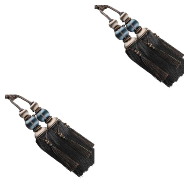 mmirethe 2pack/lot Excellent Decor Curtain Tiebacks Hanging High Tassel For Easy Curtain Tassel Polyester Suitable dark blue 2Set