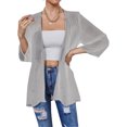 thumbnail image 4 of Faithtur Veste en Mousseline Transparente pour Femme, Haut de Couverture Décontracté, Cardigans de Plage, 4 of 6