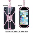 thumbnail image 1 of 2 In 1 Mobile Phone Silicone Lanyard Strap Case Holder With Detachable Neck Strap For Smartphones, 1 of 9