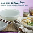 thumbnail image 2 of Corelle Winter Frost White 40 oz Glass Meal Bowl, 2 of 3