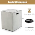 thumbnail image 2 of Gymax Cache-Réservoir de Propane Dissimulé pour Table pour Réservoir de Propane Standard de 20 Lb Gris, 2 of 10