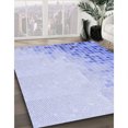 thumbnail image 3 of Ahgly Company Machine Washable Indoor Rectangle Transitional Sky Blue Area Rugs, 2' x 5', 3 of 7