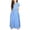 Blue, variant on XIMIN Girls Summer Short Sleeve Striped Print Maxi Dress A-Line Flowy Casual Sundress with Pockets for School Party Beach Vacation Daily Wear (Green, 4-5 Years)
