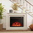 thumbnail image 1 of Costway 23" Electric Fireplace Insert with Remote Control Adjustable Flame Color Brightness, 1 of 10