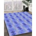 thumbnail image 3 of Ahgly Company Machine Washable Indoor Rectangle Transitional Denim Blue Area Rugs, 2' x 4', 3 of 7