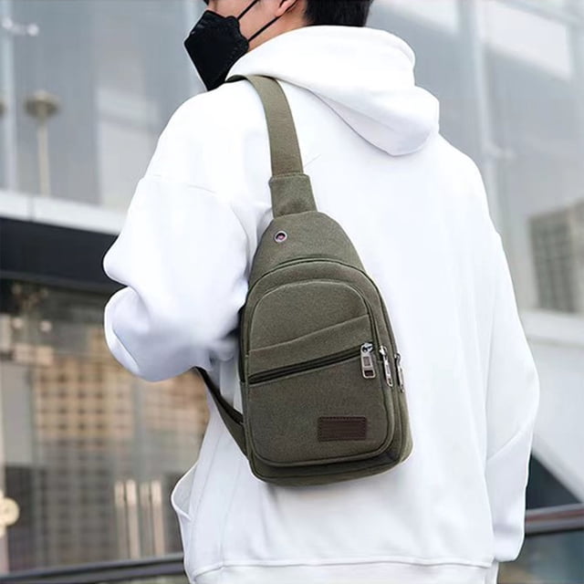 Sale Today Clearance! Canvas Sling Bag Crossbody Backpack Shoulder Casual Rucksack For Men Women