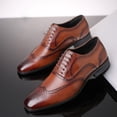 thumbnail image 3 of TIMIFIS Wedding Shoes for Men Cap Toe Lace up Formal Business Tuxedo Shoes ummer, 3 of 6