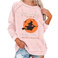 thumbnail image 1 of Rbaofujie Chandails d'Automne pour Femmes Femmes Décontracté Manches Longues Col Rond Hauts Blouse Ample Imprimé Graphique Chandail Rose Chandails à Capuchon pour Femmes, 1 of 4