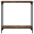 thumbnail image 2 of vidaXL Table Console Chêne Fumé 75x30,5x75 cm Bois Manufacturé, 2 of 5