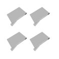 thumbnail image 1 of Clear Shelf Dividers, Shelf Closet Separators Rounded Edges 4Pcs Acrylic Adjustable  for Clothes Book Bags, 1 of 7