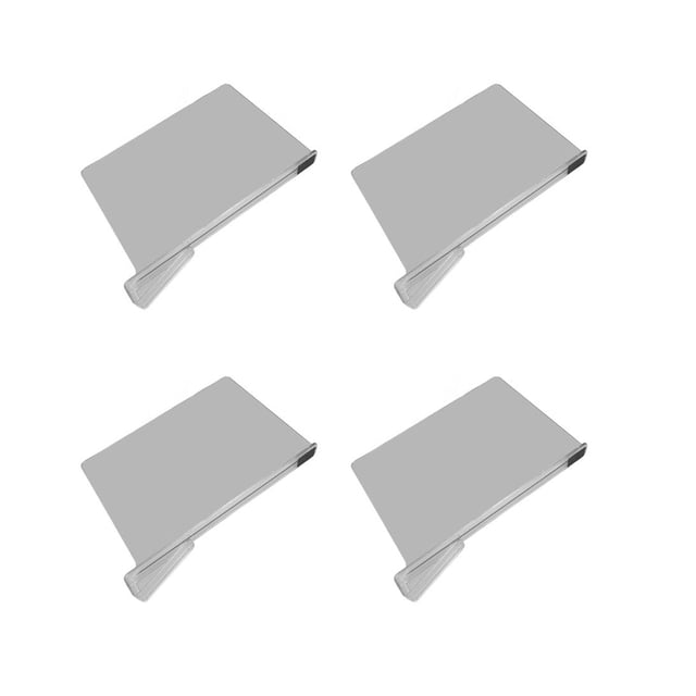 Clear Shelf Dividers, Shelf Closet Separators Rounded Edges 4Pcs Acrylic Adjustable for Clothes Book Bags