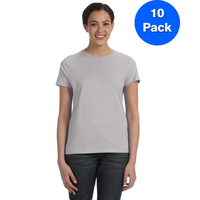 Hanes Women's Perfect-T T-Shirt - SL04 (Pack Of 10)