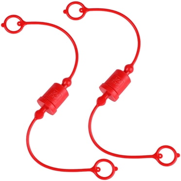 Miangastore Dust Cap for Forklift Connector Red 2 Sets 11.8x0.98x0.98in ISO 7241 Compliant