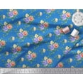 thumbnail image 2 of Soimoi Poly Georgette Tissu Feuilles, & Rose Imprimé Floral 1 Yard 52 Inch Wide, 2 of 3