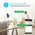 thumbnail image 2 of Mini Wireless WIFI Indoor IP Camera For Infant Moniting Smart Camera Video, 2 of 8