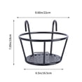 thumbnail image 2 of AMERTEER Holder Planter Railing Balcony Hangingflower Pot Metal Stand Pots Fence Flowerpot Planters Over Potted Rail Deck Rack, 2 of 6
