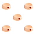 thumbnail image 1 of Dalazy Bol pour Chien en Plastique Résistant à l'Usure et Durable pour une Durée Longue Résistant aux Morsures orange Grande Taille 5Ensemble, 1 of 6
