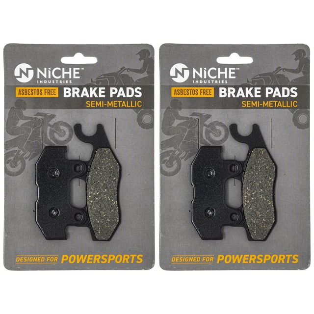 Niche Rear Left Brake Pad Set for Yamaha Viking VI Semi-Metallic UTV 2 Pack 519-KPA2273D