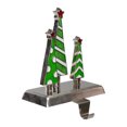 thumbnail image 3 of Northlight Support de Bas Trio Arbre de Noël Argent, Vert et Blanc 7 Pouces, 3 of 4
