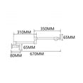 thumbnail image 5 of Brass Double Switch Folding Faucet Advanced Rotating Kitchen Faucet Wall Mounted Cold Water Tap ,Easy to Install, 5 of 5