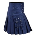 thumbnail image 1 of Design Sense Fashion Trend Open Leg Pants Scottish Holiday Dress Multi Poplin Pants Color Medieval Pleated Skirt, 1 of 4