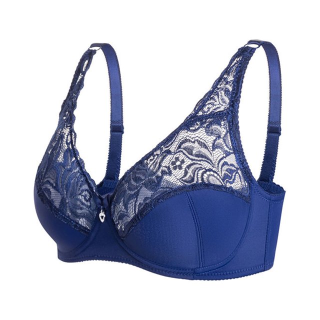 Kcodviy Women Comfort Lace Convertible Bras Pack Wireless Bralette Lace Bralettes Packs of Bras for Women with Straps Front Closure Bra and Removable Pads