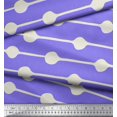 thumbnail image 2 of Soimoi Poly Georgette Fabric Dot & Snow Flakes Floral Decor Fabric Printed Yard 42 Inch Wide, 2 of 5