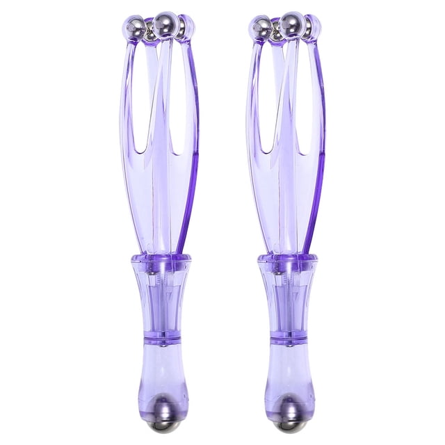 Miangastore 2pcs Finger Wrist and Hand Massager Hand Massage Roller Tools Handheld Roller Massager Blood Circulation Tools for Woman Man Violet