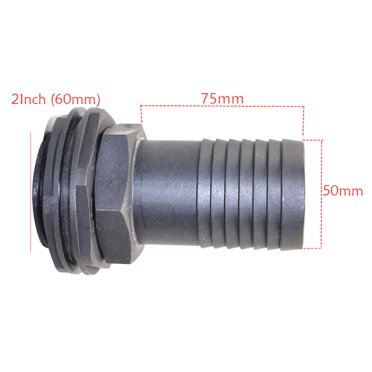 Connecteur de Débordement de Réservoir/butteau avec Écrou & Laveuse Compatible avec Tuyau de Débordement de Lin