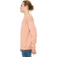 thumbnail image 2 of Bella Canvas Men`s Drop Shoulder Fleece, M, Peach, 2 of 3