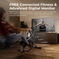 thumbnail image 3 of Sunny Health & Fitness Magnetic Rowing Machine with Extended Slide Rail, Full-Body Workout, Low-Impact, Innovative Full Motion or Premium Water Motion and Optional Exclusive Free SunnyFit App, 3 of 6