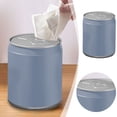 thumbnail image 1 of Compact Desktop Can with Lid Small Wastebasket for Home Kitchen Bathroom Countertop Mini Discreet, 1 of 5