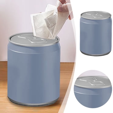 Compact Desktop Can with Lid for Home Use Mini Wastebasket Dispenser Ideal for and Bathroom Vanity Top