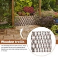thumbnail image 3 of Bamboo Wooden Garden Fencing Trellis Retractable Plant Support Lattice Panel, 3 of 8
