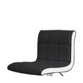 thumbnail image 2 of Boris Tabouret de Bar Contemporain en Cuir - Noir/blanc, 2 of 2