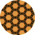 thumbnail image 1 of Ahgly Company Tapis Rond Lavable en Machine Intérieur Transitionnel Rouge Nuit, 4 Pieds Rond, 1 of 7