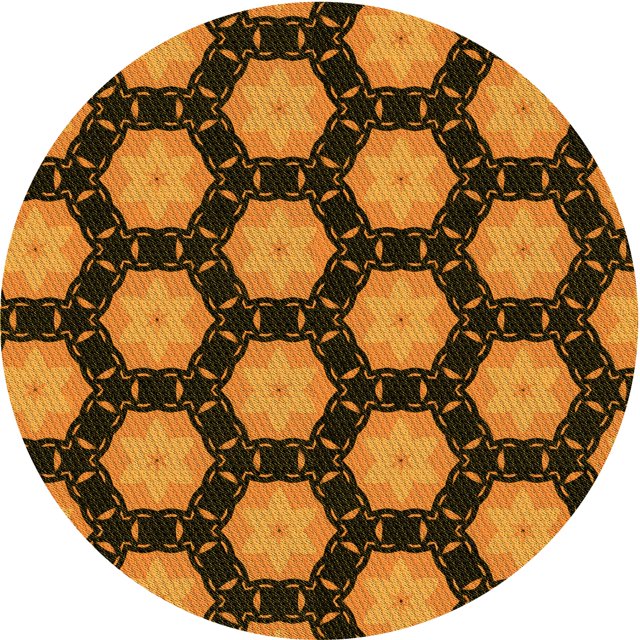Ahgly Company Tapis Rond Lavable en Machine Intérieur Transitionnel Rouge Nuit, 4 Pieds Rond
