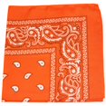 thumbnail image 1 of Mechaly Bandanas Paisley 100 % Coton (Orange), 1 of 2
