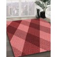 thumbnail image 3 of Ahgly Company Tapis d'Intérieur Rectangulaires Transitionnels Rouges Lavables à la Machine, 4 Pieds x 6 Pieds, 3 of 7