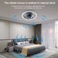 thumbnail image 4 of Ceiling Fan Light Bedroom Home E27LED Fan Light With Remote Control Speed and Brightness Adjustable, 4 of 8
